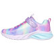 Skechers Bungee And Strap Sneaker W/ Multi Print & Sparkle Mesh Upper